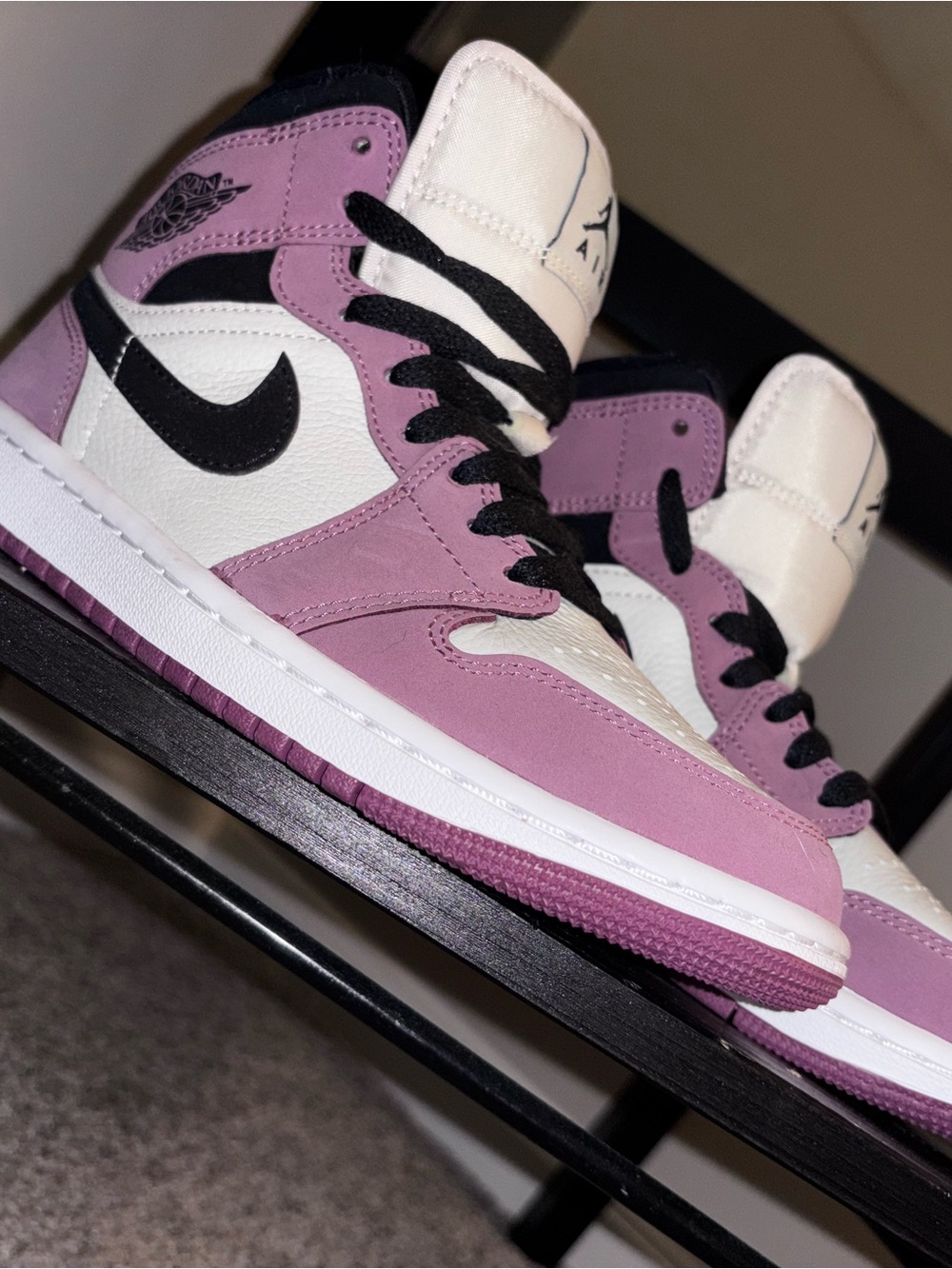 Jordan High-Top Sneakers Pink White Black